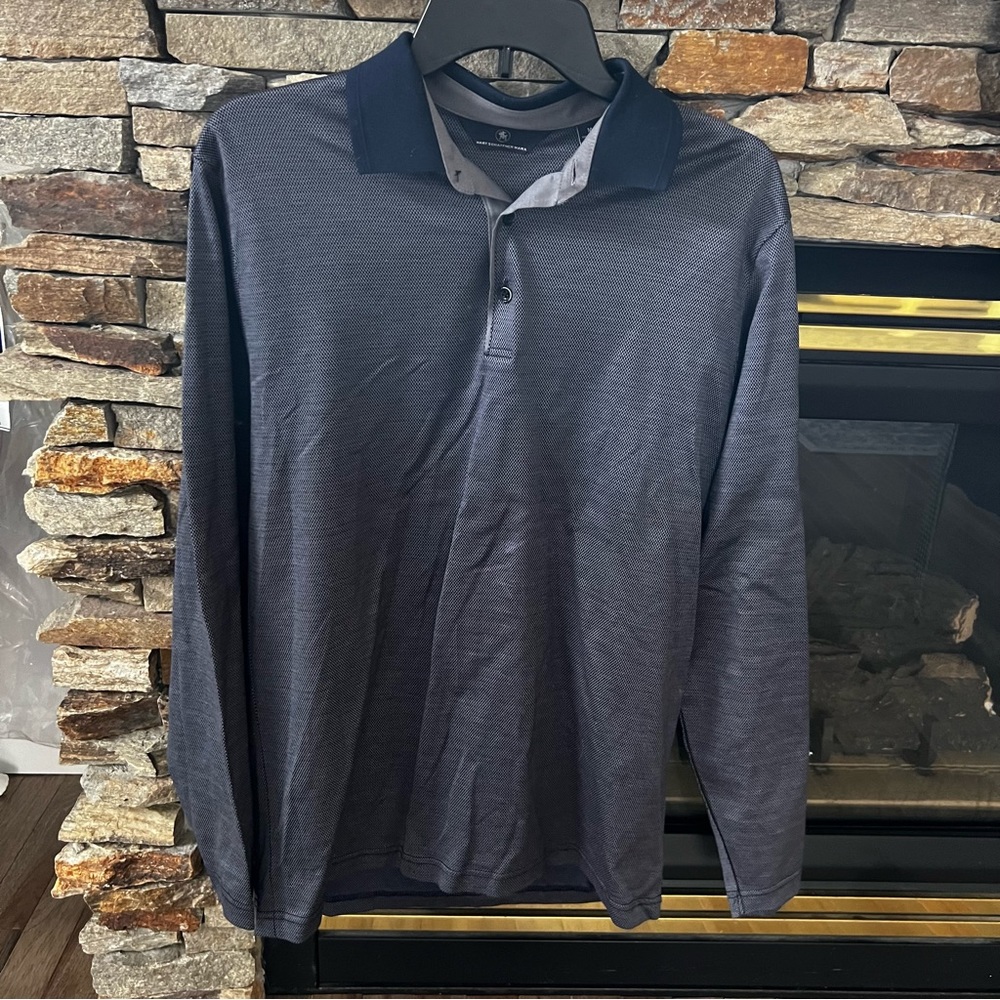 HART SCHAFFNER MARX Navy Polo